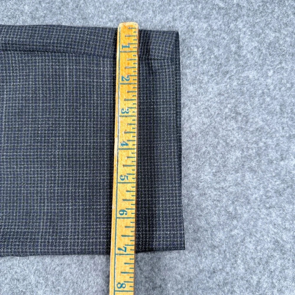 Banana Republic Slim Fit Gray Micro Pattern Dress Pants 34x32 Stretch Trousers
